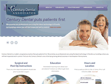 Tablet Screenshot of centurydentalsmiles.com